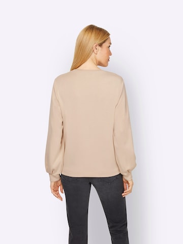 Sweat-shirt Rick Cardona by heine en beige