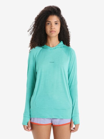 ICEBREAKER - Sweatshirt de desporto em verde: frente