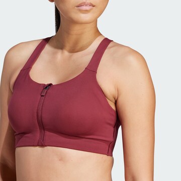ADIDAS PERFORMANCE Bralette Sports bra 'Impact Luxe' in Red