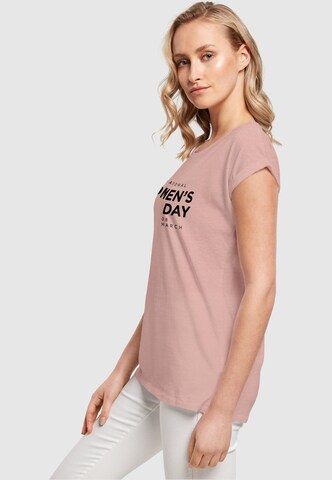 Merchcode Shirt 'WD - International Women's Day' in Roze