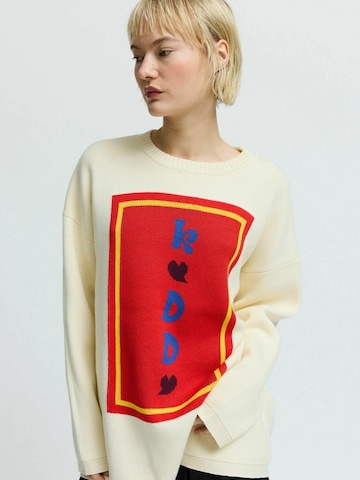 Pullover ' HyldaRS ' di Résumé in bianco: frontale