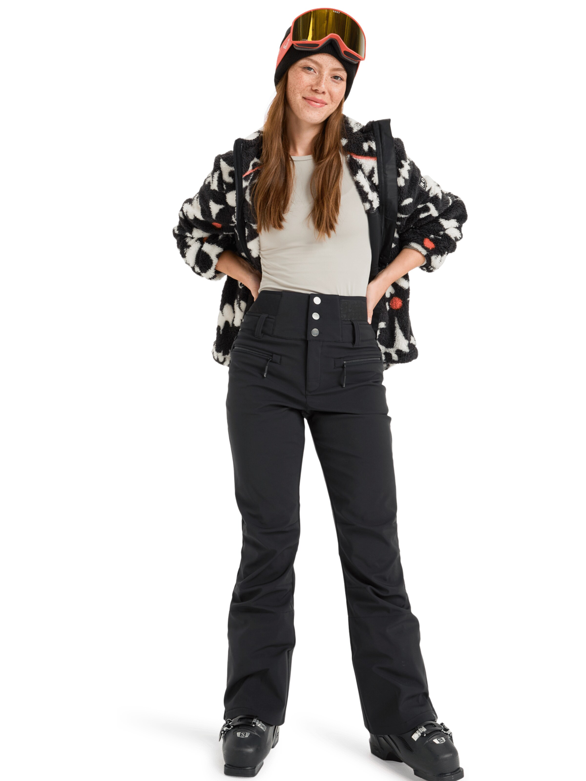 ROXY Regular Sporthose 'Rising High' in Schwarz