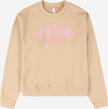 Vero Moda Girl Sweatshirt 'BRENDA' in Beige: predná strana