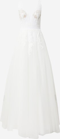 Robe de soirée MAGIC BRIDE en blanc : devant