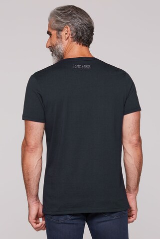 CAMP DAVID T-Shirt mit Mega Print in Blau