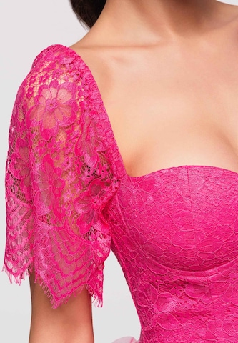 Ombre Cocktailkleid in Pink