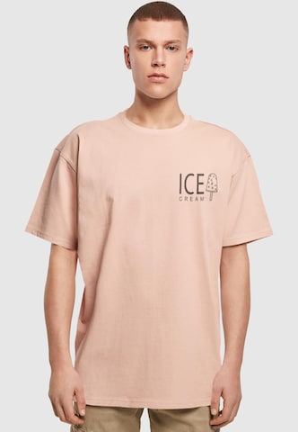 Merchcode - Camiseta 'Ice Cream' en rosa: frente
