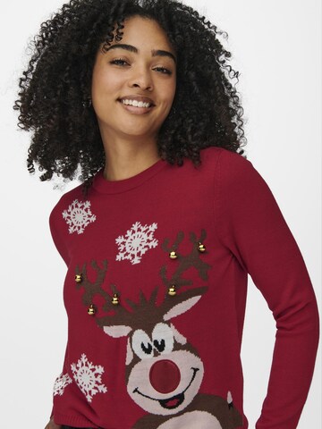 ONLY Trui 'XMAS' in Rood