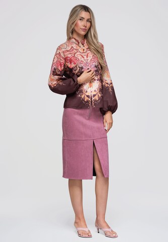 Ombre Blouse 'OW-SH-E0062' in Brown