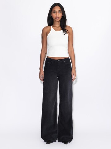 Dr. Denim Regular Jeans 'Rhue Low Wide' in Black