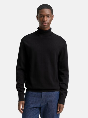 TOM TAILOR DENIM Pullover in Schwarz: Vorderseite