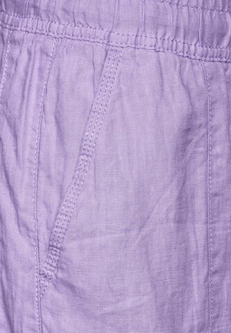 STREET ONE Wide leg Pleated Pants in Purple