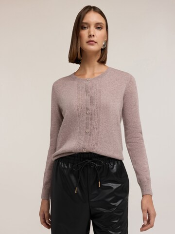 MOTIVI Knit cardigan in Beige: front
