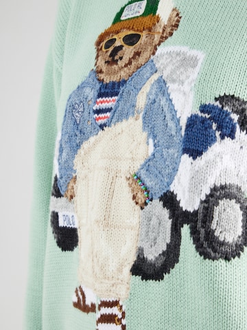 žalia Polo Ralph Lauren Megztinis 'CADET BEAR'