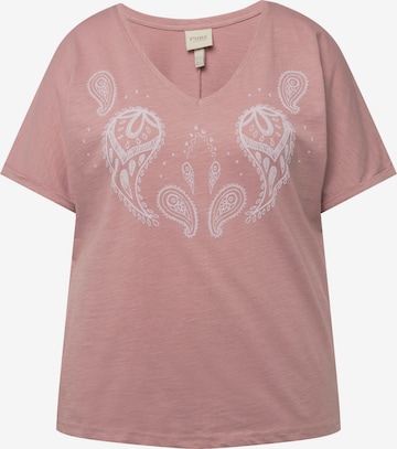 Ulla Popken Shirt in Roze: voorkant