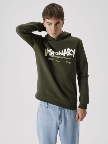 NAME IT Sweatshirt in Grün: predná strana