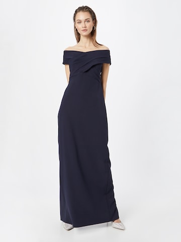 Lauren Ralph Lauren Večerna obleka 'IRENE' | modra barva: sprednja stran