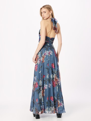 mascara Evening Dress in Blue