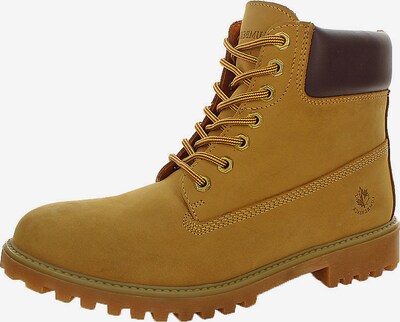 Auliniai batai su raišteliais 'River' iš Lumberjack, spalva – tamsiai ruda / tamsiai geltona, Prekių apžvalga