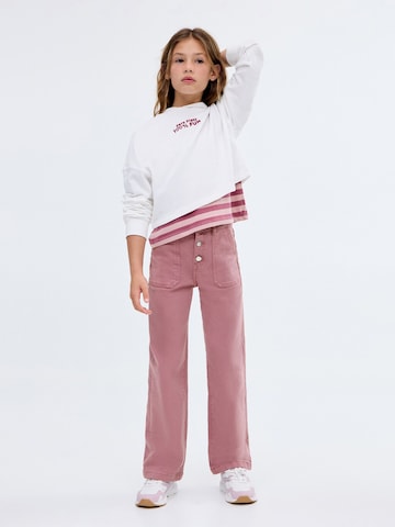 MANGO KIDS Loose fit Jeans 'UTILITY1' in Pink: front