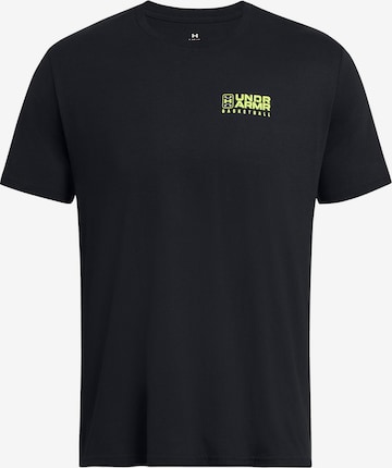 UNDER ARMOUR Funktionsshirt in Schwarz: Vorderseite