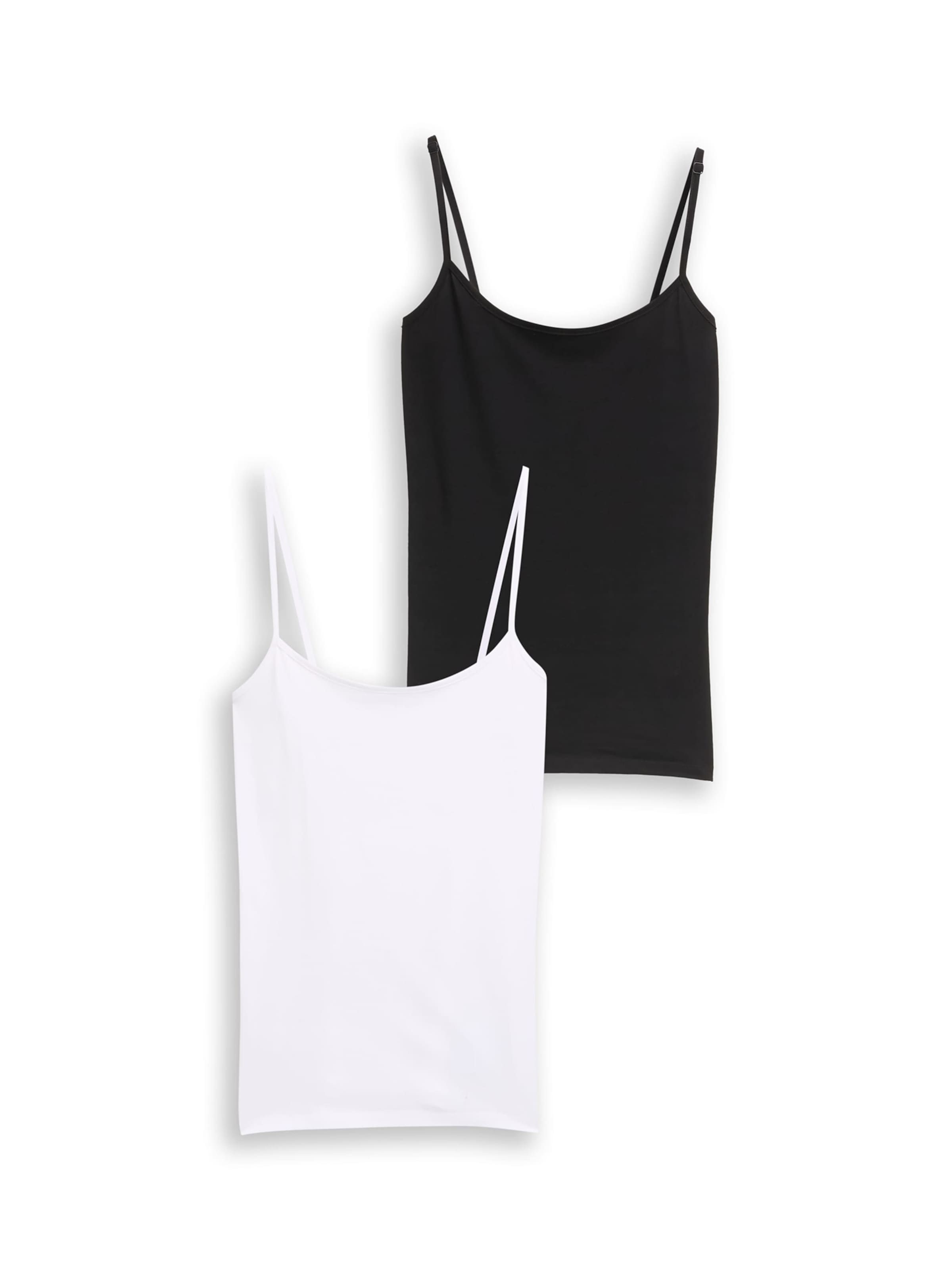 TOM TAILOR Top w kolorze czarny: przód