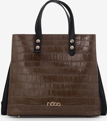 NOBO Håndtaske 'Crooco' i brun: forside