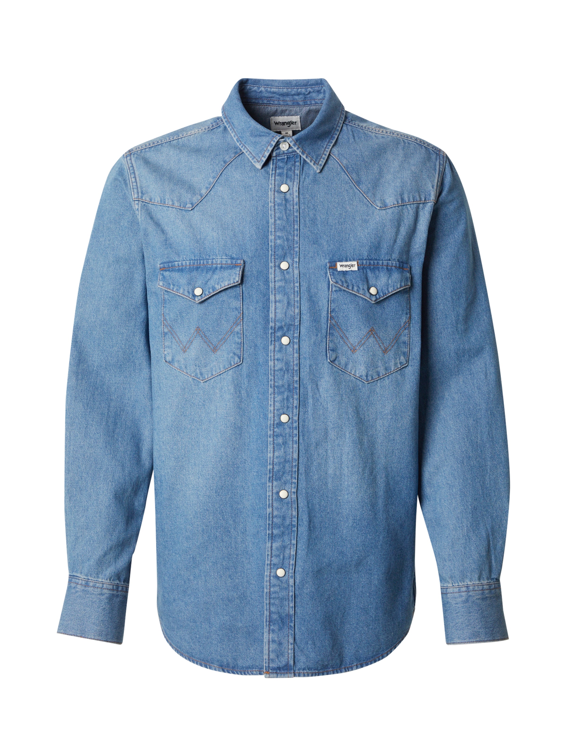 Regular fit Cămașă 'WESTERN SHIRT' de la WRANGLER pe albastru: față