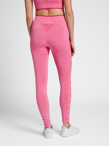 Hummel Skinny Sporthose in Pink