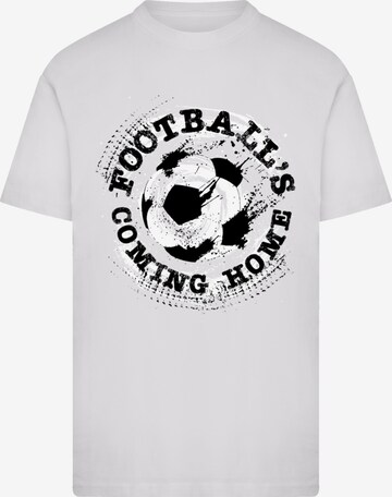 F4NT4STIC Shirt 'Football's Coming Home Paint Splatter' in White: front