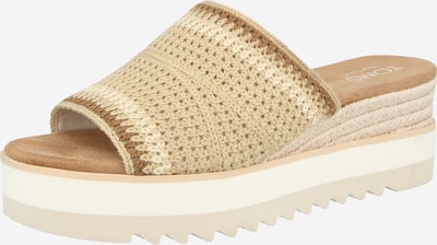 TOMS Natikače s potpeticom 'DIANA' veličine 36 u bež / boja devine dlake (camel) / tamno bež, Pregled proizvoda