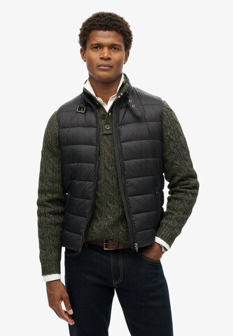 Gilet Superdry en noir : devant