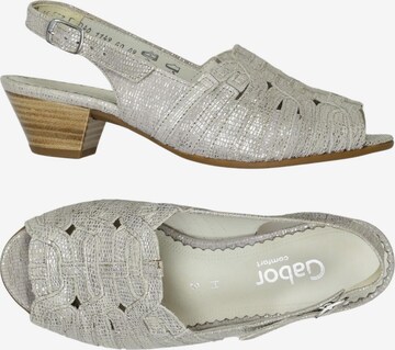 GABOR Sandalen 35,5 in Silber: Vorderseite