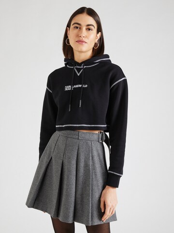 KARL LAGERFELD JEANS Sweatshirt in Schwarz: predná strana