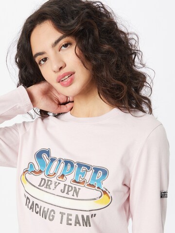 Superdry Футболка 'Boho' в Ярко-розовый