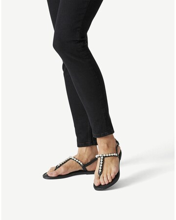 TAMARIS T-Bar Sandals in Black