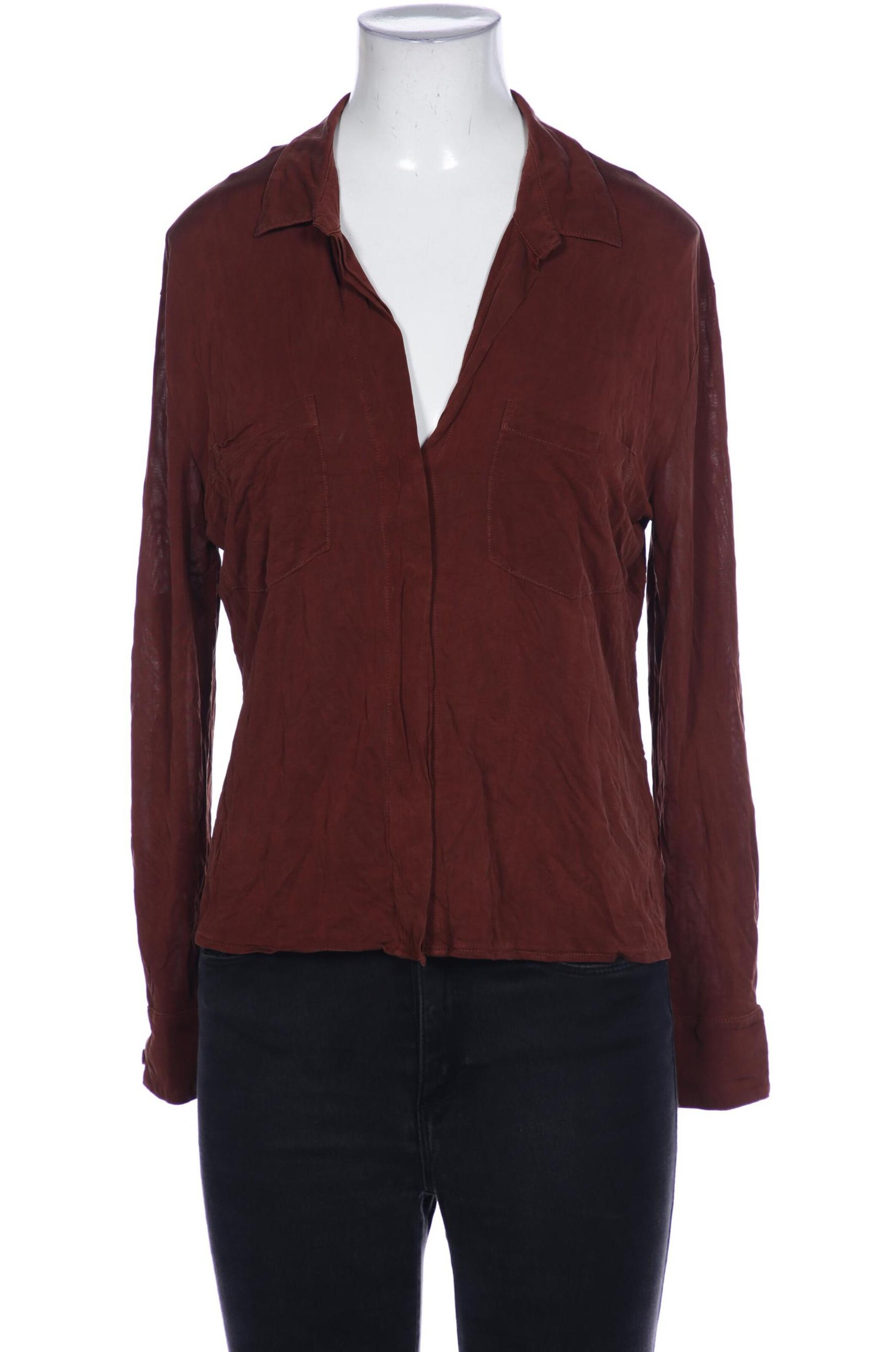 BLAUMAX Bluse XS in Braun: Vorderseite