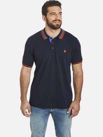 Jan Vanderstorm Shirt ' Volkbert ' in Blauw: voorkant