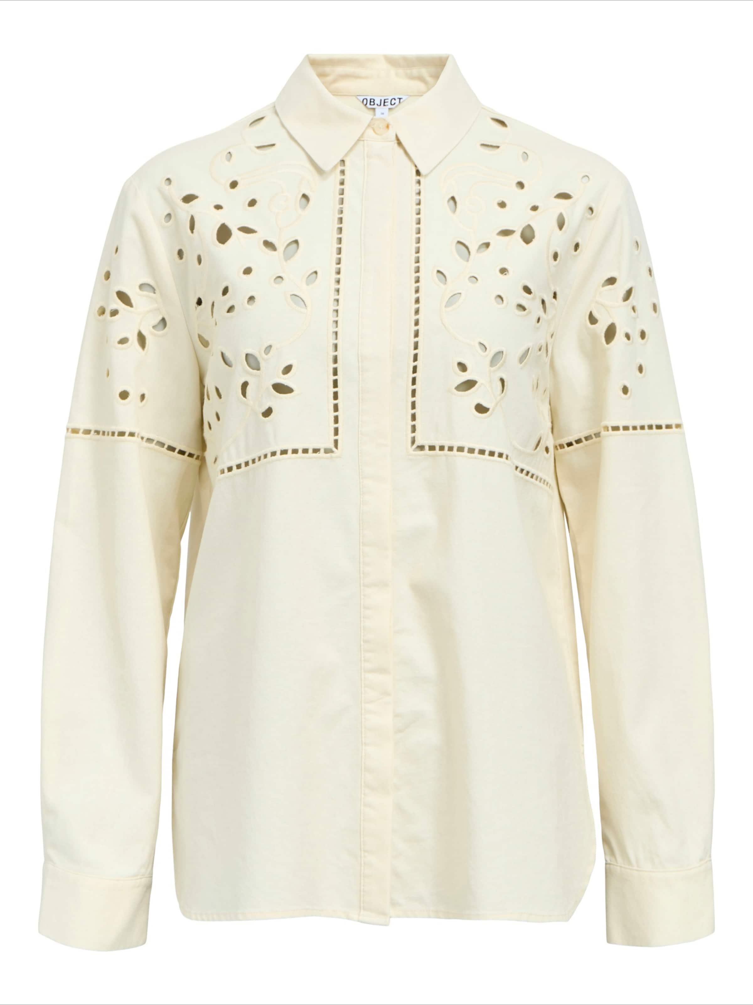 OBJECT Блуза &#x27;OBJPerry&#x27; в бежово: отпред