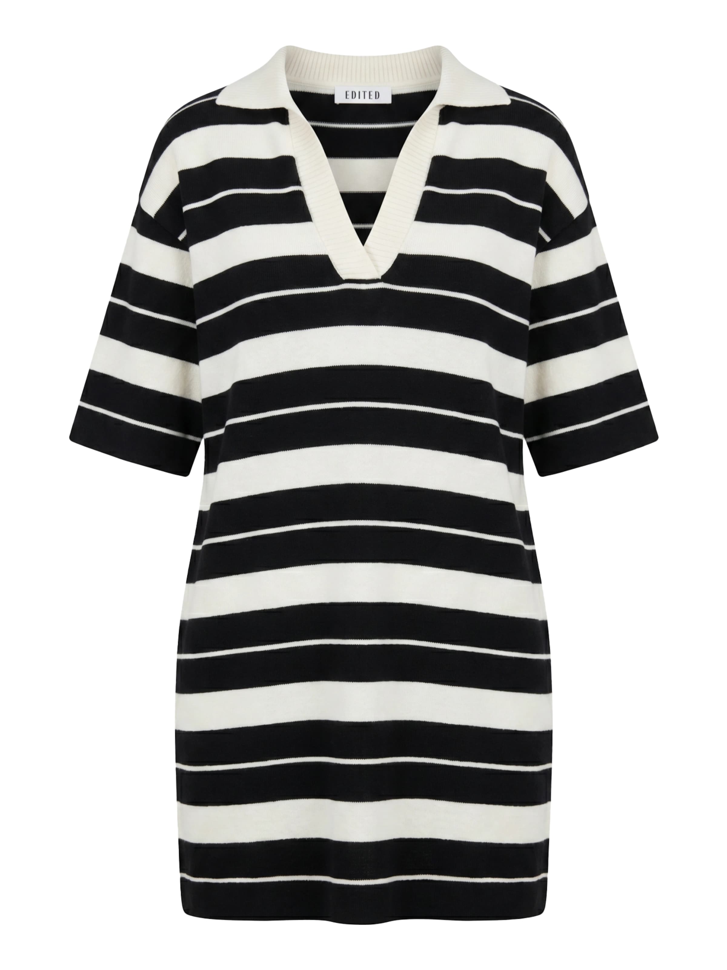 EDITED Strickkleid 'Orely' in Schwarz: Vorderseite