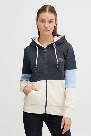 Oxmo Zip-Up Hoodie 'Kate' in Blue: front