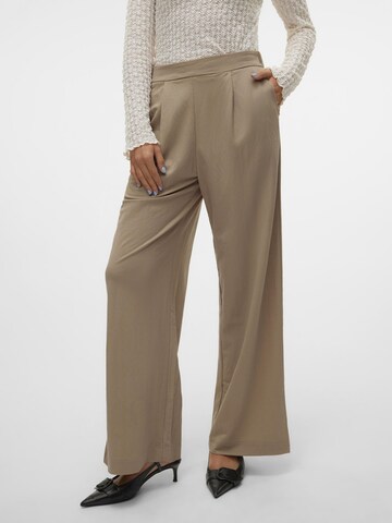 VERO MODA Wide leg Bandplooibroek 'MAYSUN' in Groen