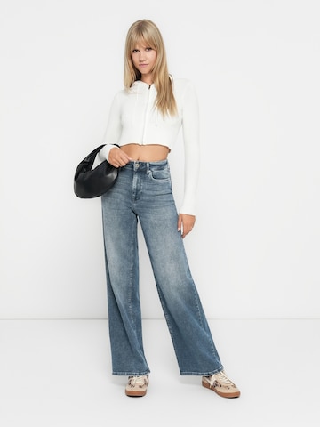 ONLY Wide leg Jeans 'ONLMADISON BLUSH' in Blauw