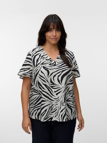 Vero Moda Curve - Blusa en beige: frente