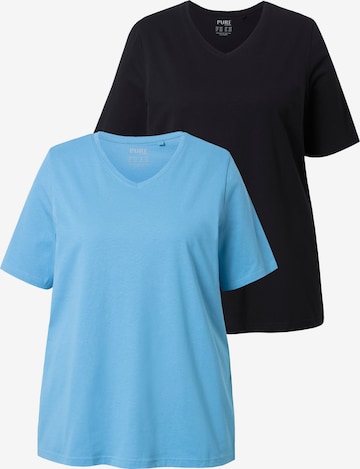 Tricou de la Ulla Popken pe albastru: față