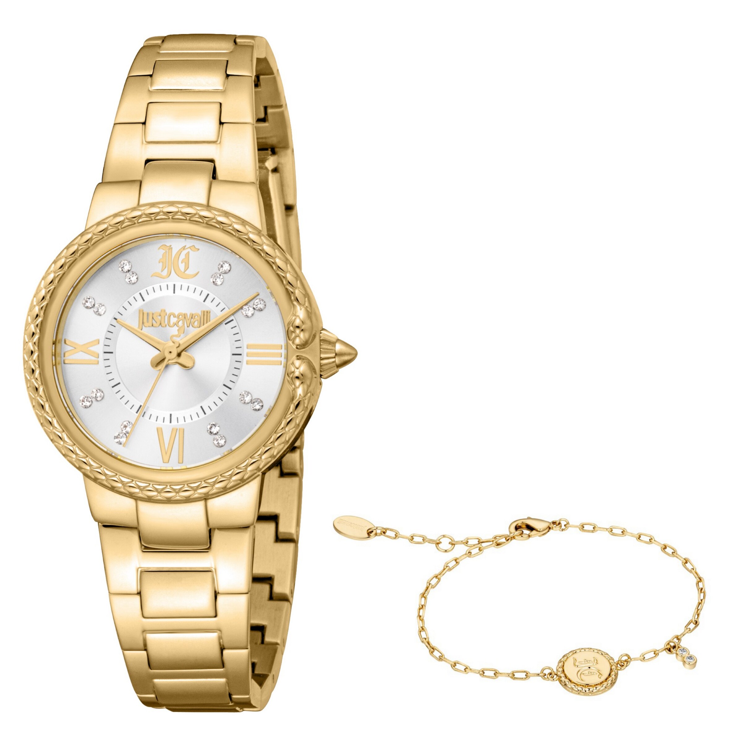 Just Cavalli Time Analog Watch in Gold