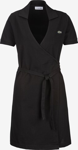 LACOSTE Shirt Dress in Black: front