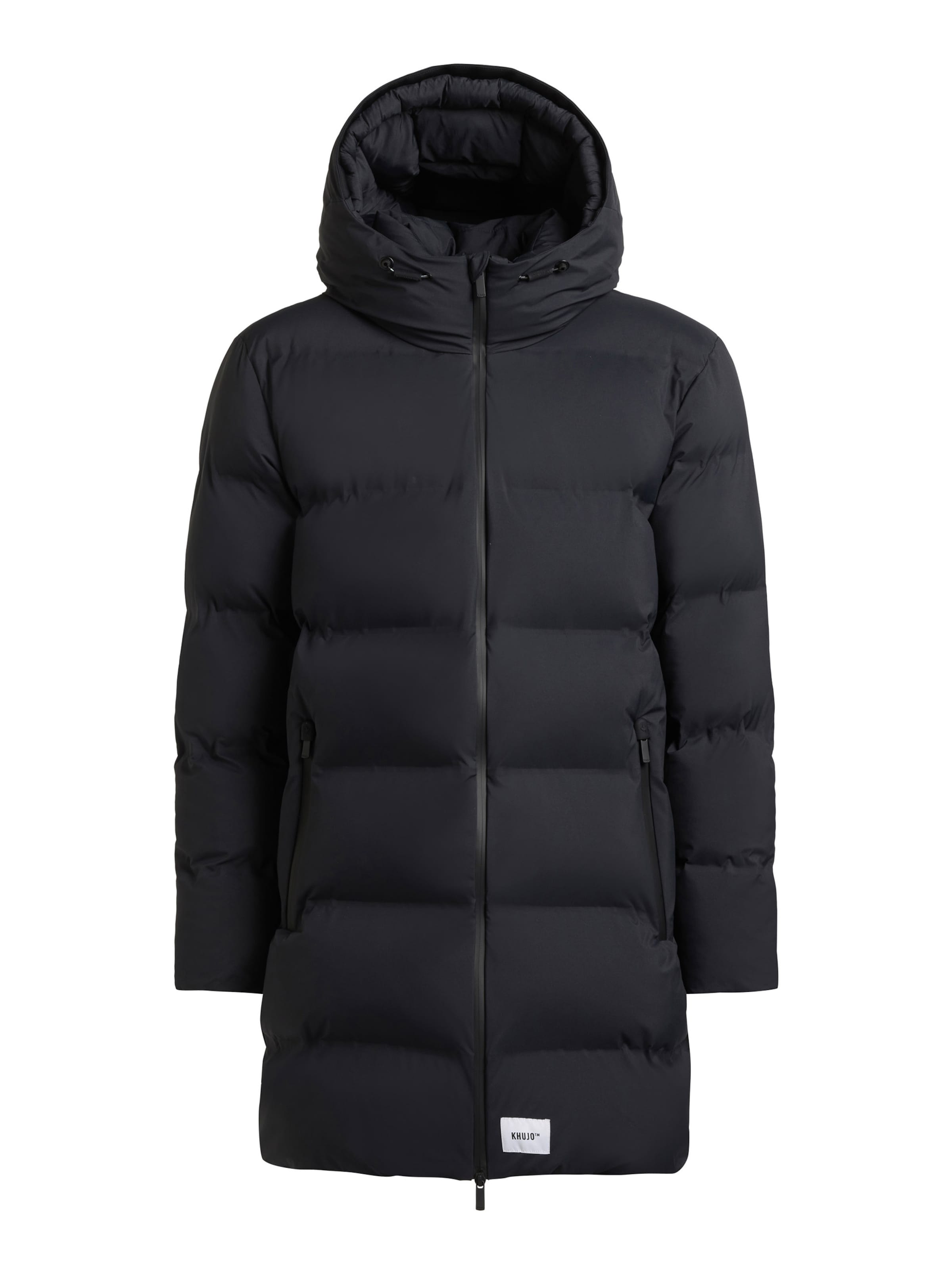 khujo Winter Coat in Black: front
