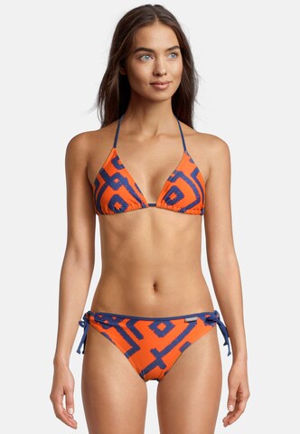 BECO the world of aquasports Triangle Bikini 'Inka Graphic' in Orange: front