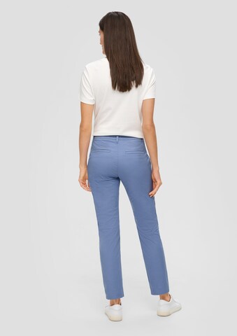 Effilé Pantalon chino s.Oliver en bleu : derrière